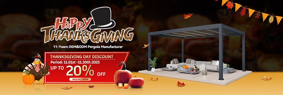 25118-modern fiberglass pergola with fixed louvers-0