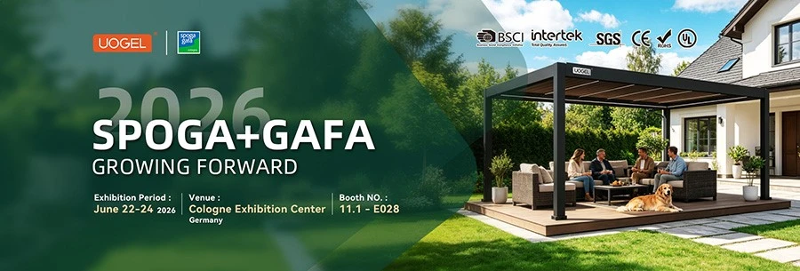 2661-Garden Luxury Aluminum Pergola with Fans-0